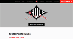 Desktop Screenshot of hulasurfschool.com